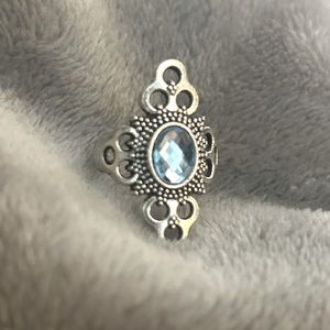 ❤️ 2 for $10 PRICE DROP 
Iced Blue & Silver Ring